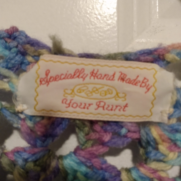 Specially Hand Made by Your Aunt fringe  Poncho - Picture 4 of 5